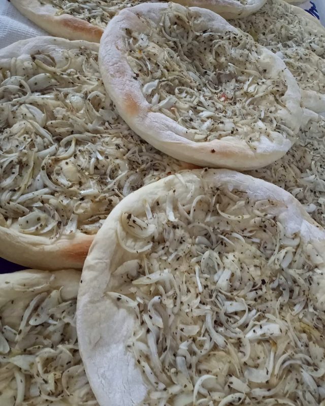 Prepizza de cebolla
